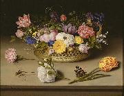 Ambrosius Bosschaert Still Life of Flowers oil on canvas